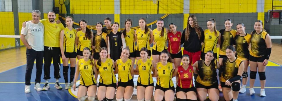 Βόλεϊ Κορασίδων (εκτός συναγωνισμού ΕΠΕΣΘ): Nίκη του ΑΡΗΣ 1 με 3-0 επί του ΑΡΗ Κασσανδρείας