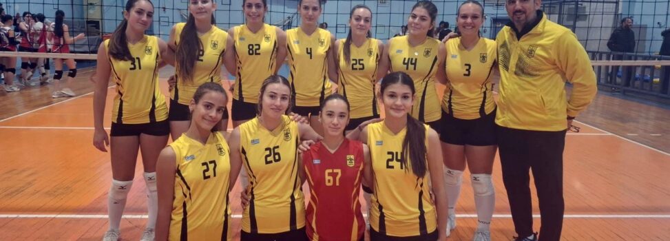 Βόλεϊ Κορασίδων AΡΗΣ 2 (εκτός συναγωνισμού ΕΠΕΣΘ): Νίκη με 0-3 επί του Προμηθέα Πυλαίας