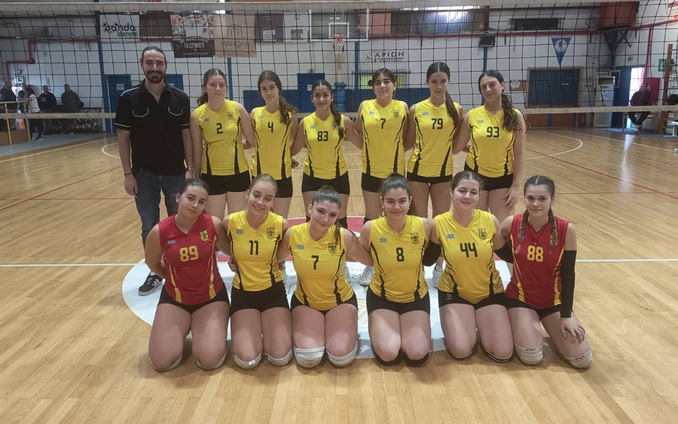 Βόλεϊ Κορασίδων (εκτός συναγωνισμού ΕΠΕΣΘ): O AΡΗΣ νίκησε 0-3 στη Μηχανιώνα τον Αρίωνα