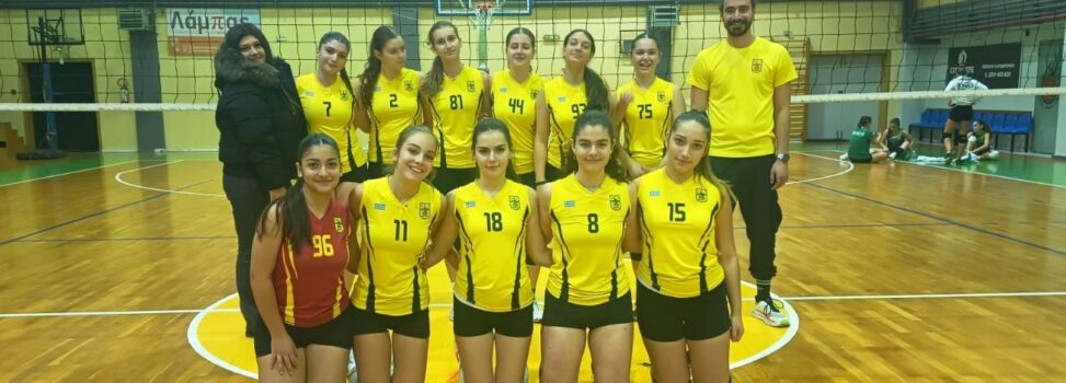 Βόλεϊ Κορασίδων (εκτός συναγωνισμού ΕΠΕΣΘ): Πέρασε από το Ρύσιο με 1-3 ο ΑΡΗΣ 1
