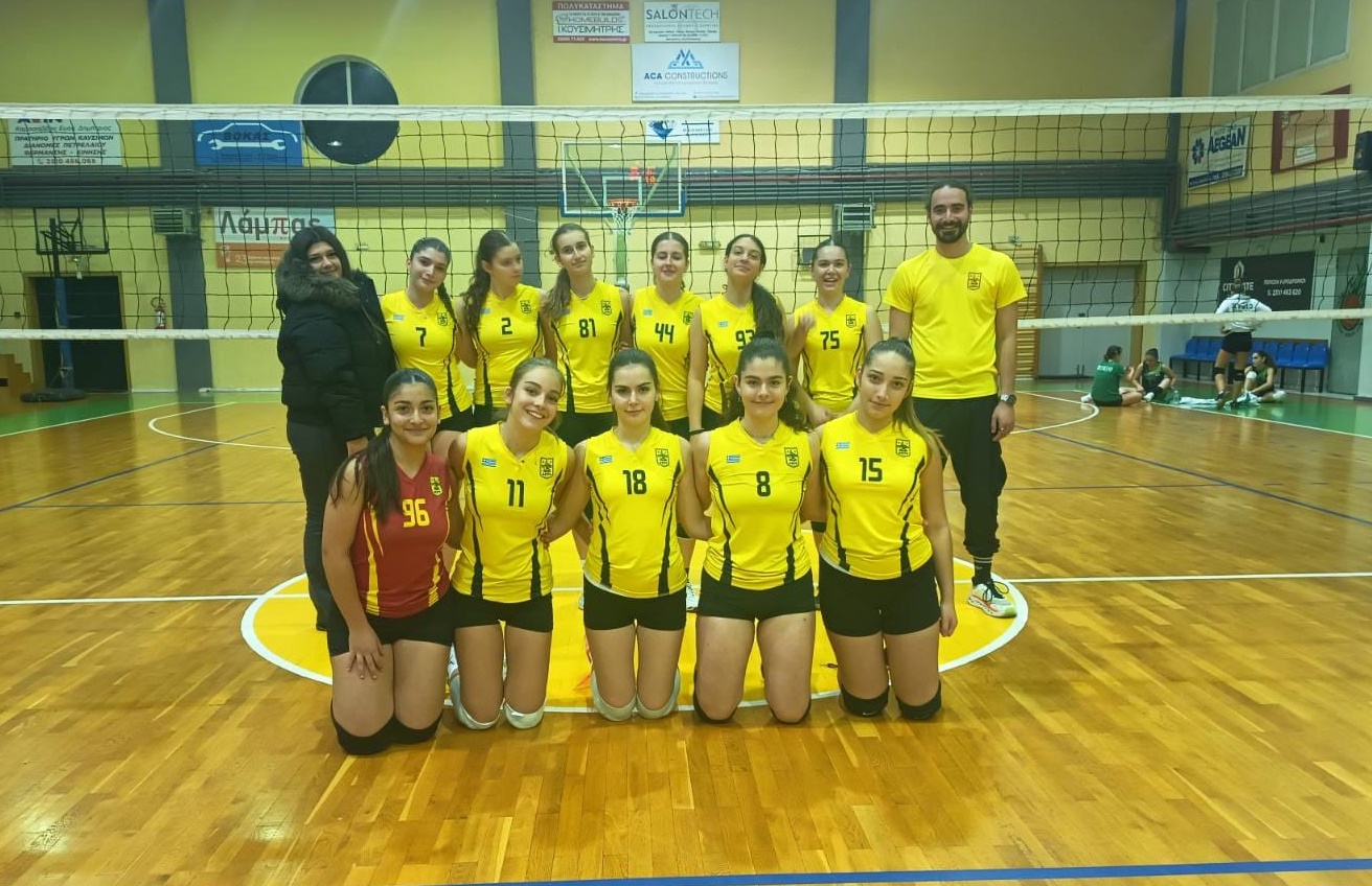 Βόλεϊ Κορασίδων (εκτός συναγωνισμού ΕΠΕΣΘ): Πέρασε από το Ρύσιο με 1-3 ο ΑΡΗΣ 1